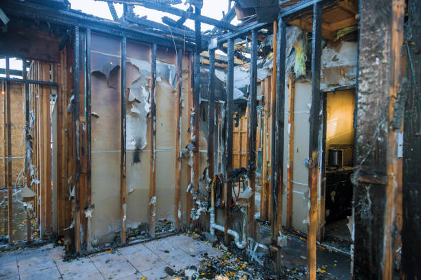 Professional Emergency Fire Damage Restoration technician working in Magnolia, TX